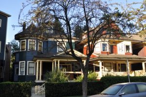 house in vancouver with blue wood siding